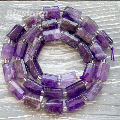 Аметист цилиндр, тонированный, натуральный к5220