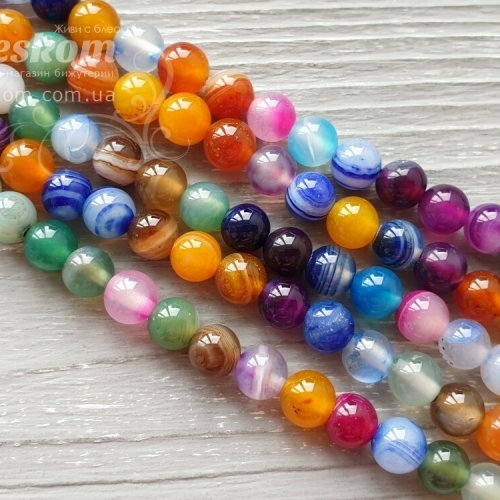 Агат круглый, натуральный К5326