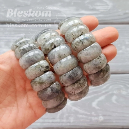 Лабрадор браслет, натуральний, 16-18см К5443