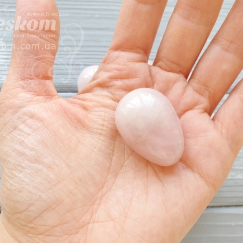 Рожевий кварц яйце, натуральне 2-324