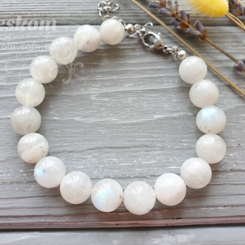 Браслет из натурального лунного камня 1-371