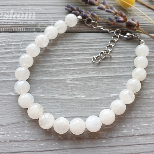 Браслет из натурального лунного камня 1-372