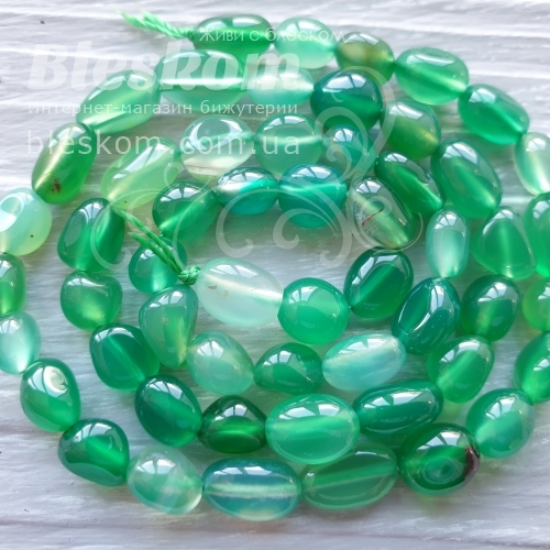 Хризопраз галтовка, натуральний К2724