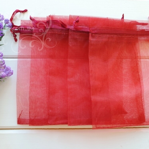 Подарочные мешочки, органза, одноцветные 2166