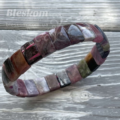 Турмалін натуральний, браслет К2755