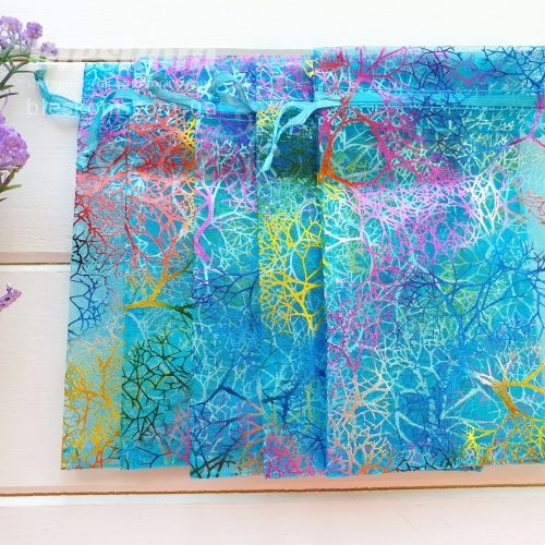 Подарункові мішечки, органза, гілочки 2213