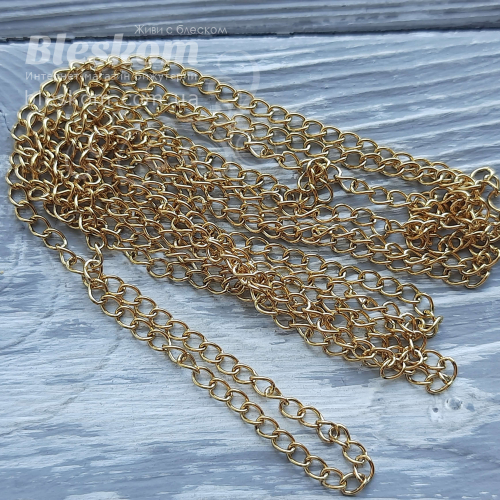 Ланцюг металевий, дрібний, (з покриттям) нержавіюча сталь 12157