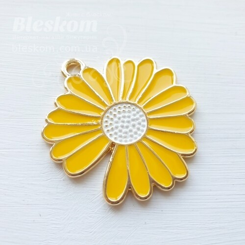 Підвіска квіточка, емаль 6743