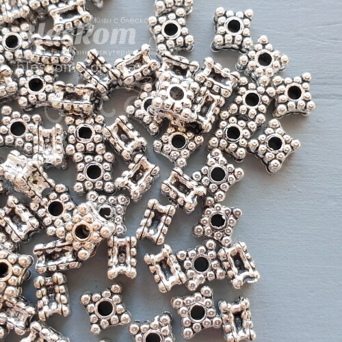 Бусина, квадратная, упаковка, опт 15916