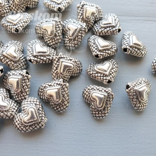 Намистина Серце, паковання, опт 15926