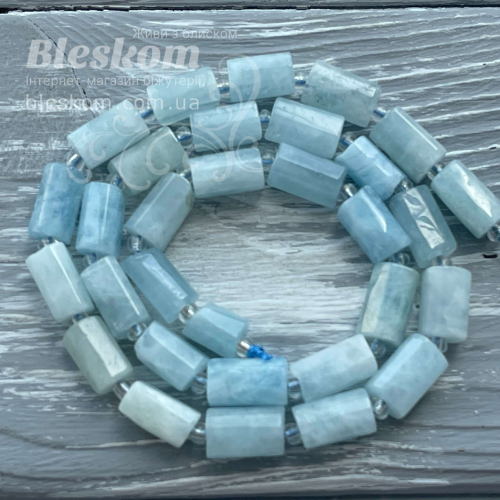 Аквамарин циліндр, натуральний К2779