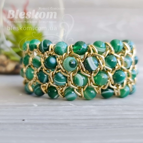 Браслет из натурального агата 1-418