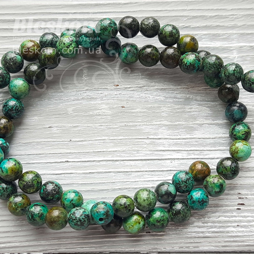 Бирюза Африканская, круглая, натуральная К5615