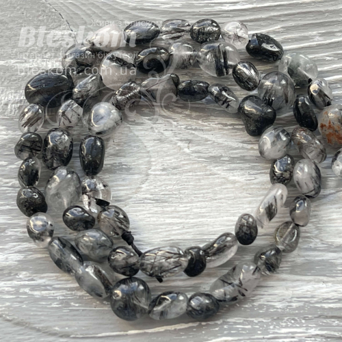 Турмаліновий кварц, галтовка, натуральна К5622