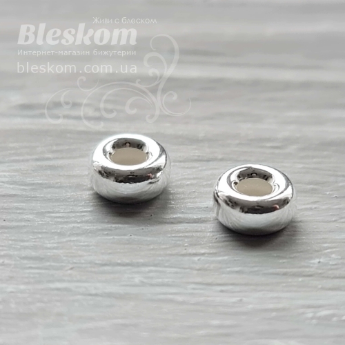 Намистина рондель, 925 проба 925-285