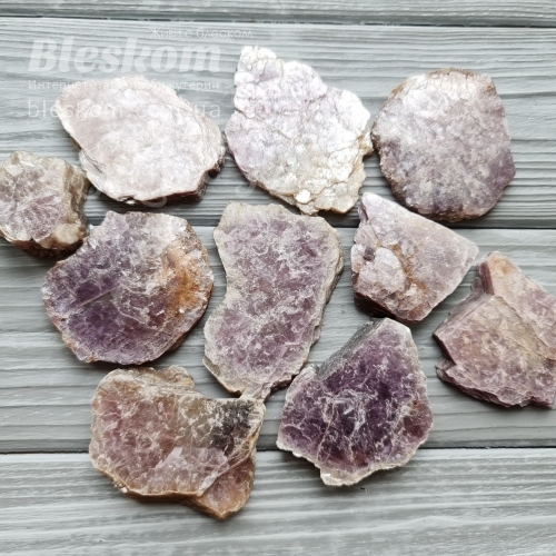 Лепідоліт пластини, натуральний 2-435