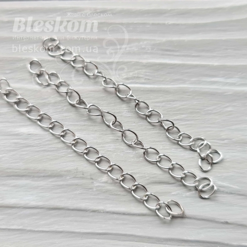 Ланцюжок для прикрас, нержавіючий, 5см, паковання 30218