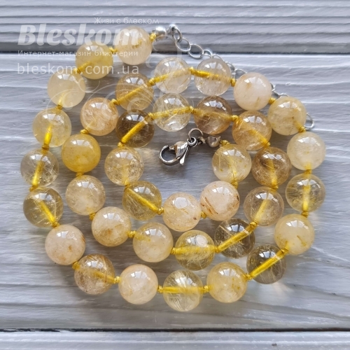 Рутиловий кварц, круглий, натуральний К2810