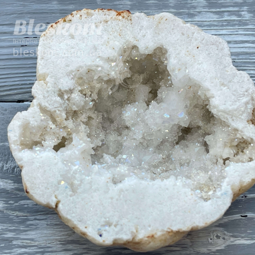 Жеода, гірський кришталь, натуральний 2-493