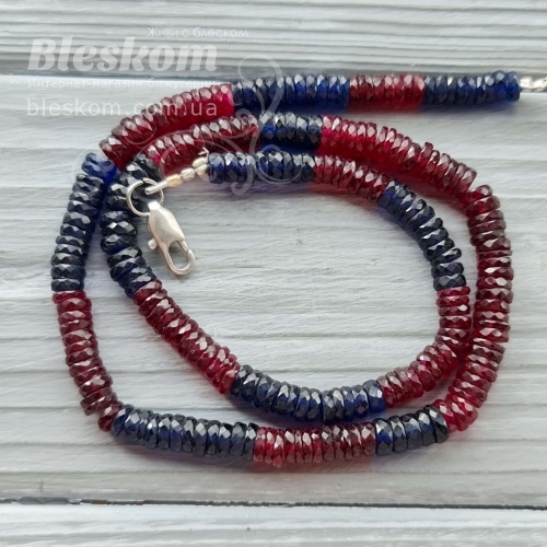 Мікс: сапфір і шпінель гранований, натуральний К2838