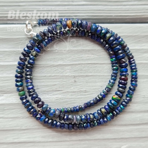 Опал гранований, натуральний (срібло 925) К2851