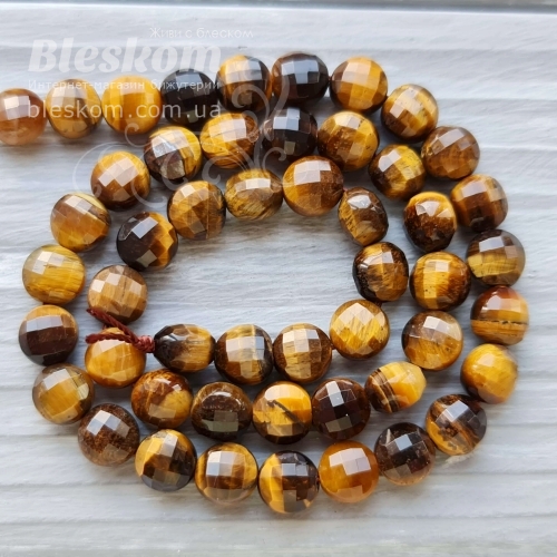 Тигровый глаз граненый, натуральный К5697