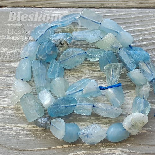 Аквамарин, галтовка, натуральний к2870