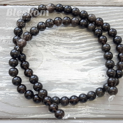 Обсидіан круглий, натуральний к5718