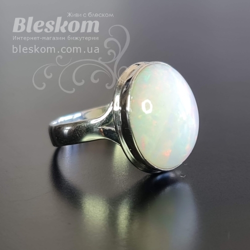 Каблучка з ефіопським опалом, натуральним С916