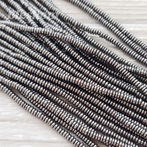 Гематит рондель, дрібний, натуральний К5723