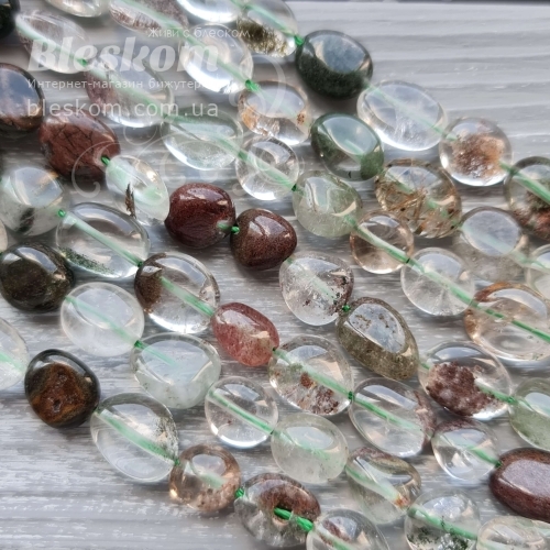 Акваріумний кварц, галтовка, натуральний К5728