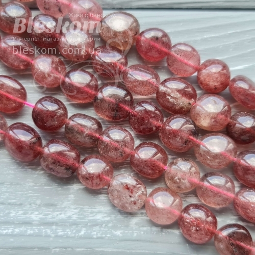 Полуничний кварц, галтовка, натуральний К5729