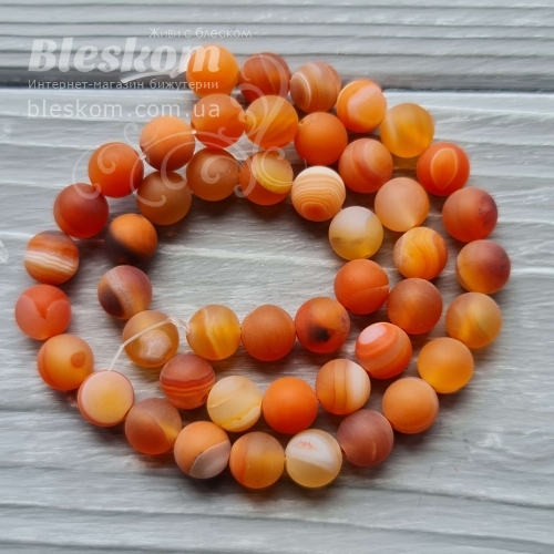 Агат круглый, матовый натуральный К5762