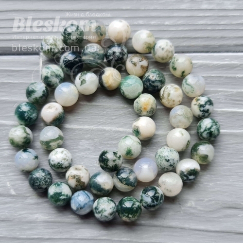 агат моховый круглый, натуральный К5785