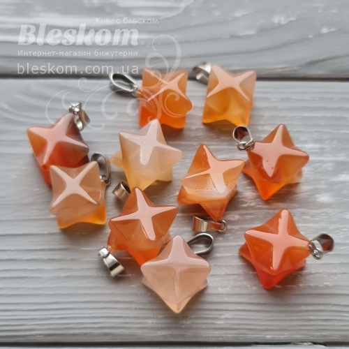 Кулон Меркаба, сердолик, натуральный 0-433