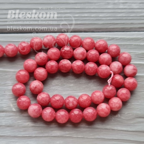 Полуничний кварц круглий, натуральний К5820