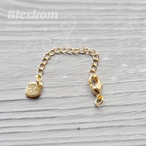 Замочок з ланцюжком і підвіскою, гіпоалергенна сталь 30298