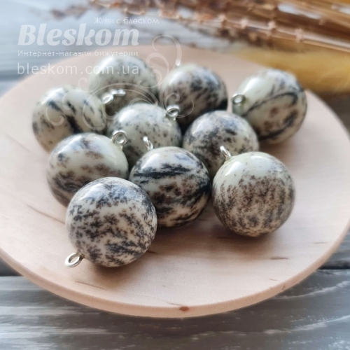 Яшма кулон, круглая, натуральная 0-444