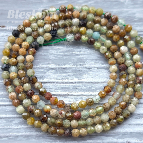 Зелений гранат, гранований, натуральний к2934