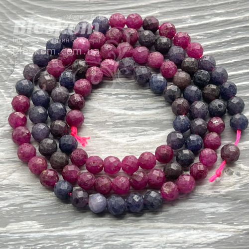 Сапфір гранований, мультиколор, натуральний к2939