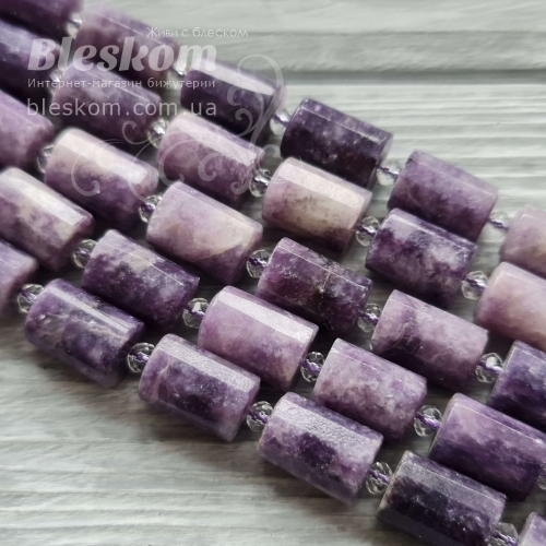 Лепідоліт циліндр, гранований, натуральний к5857