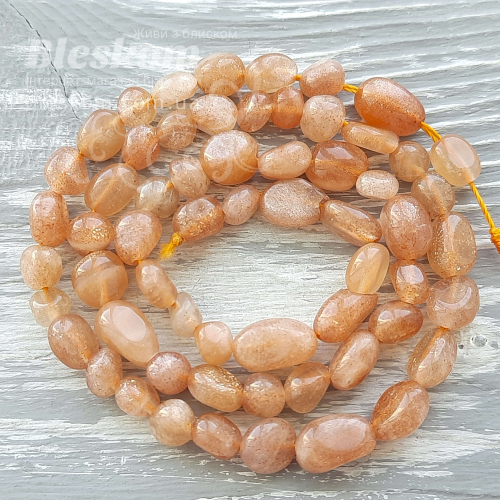 Сонячний камінь, галтовка, натуральний К5875