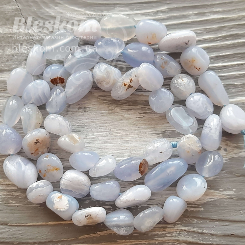 Сапфирин галтовка, натуральная К5877