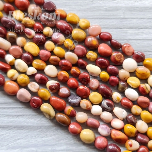 Яшма Мукаит, галтовка, натуральная К5882