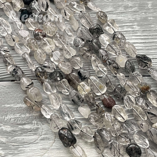 Турмаліновий кварц, галтовка, натуральна К5932