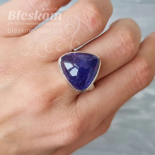 Обручка з танзанітом, натуральним С986