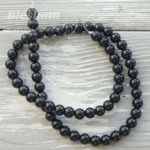 Обсідіан круглий, натуральний К6026