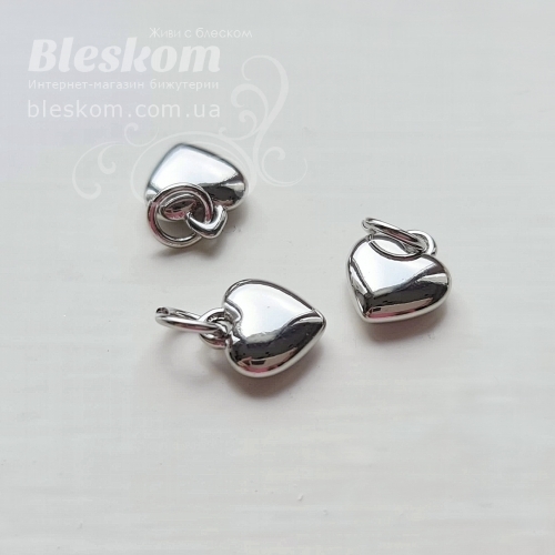 Підвіска серце, гіпоалергенна сталь 30338