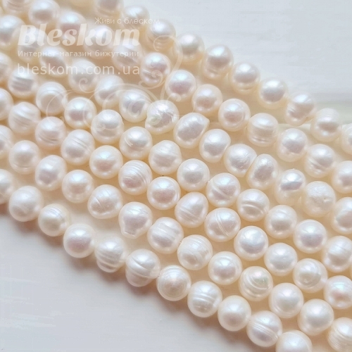 Жемчуг речной натуральный К6065