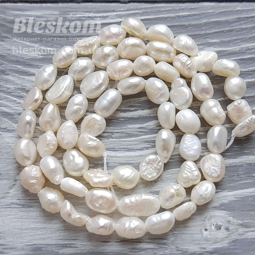 Жемчуг речной натуральный К6070